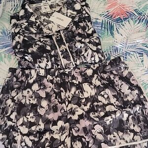 Jason Wu Black and White Floral Pajama Set